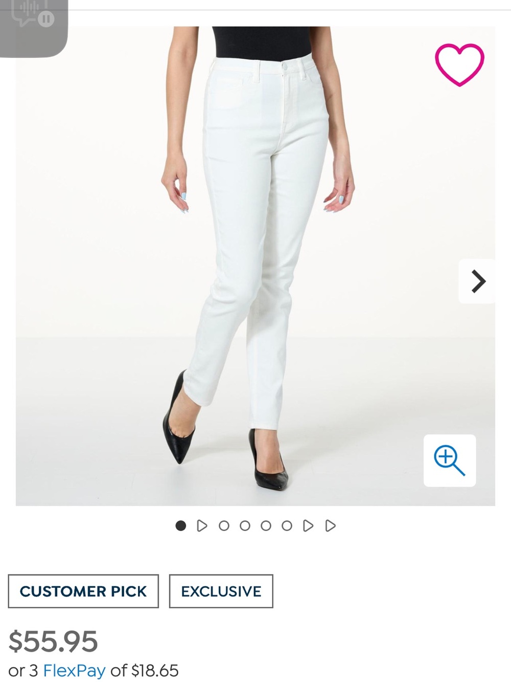 DG2 White Stretch Jeans - Classic Straight Fit NWT L